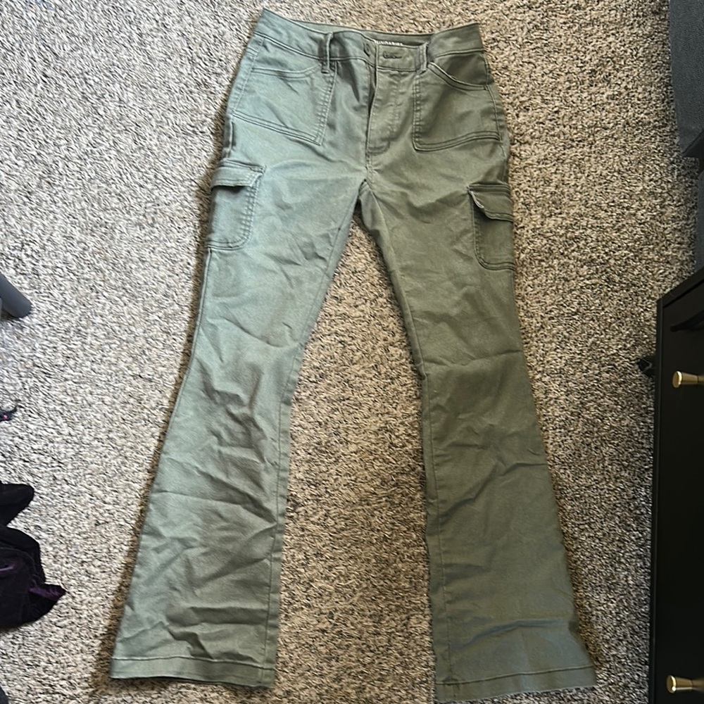 No Boundaries Olive Green Boot Cut Pants